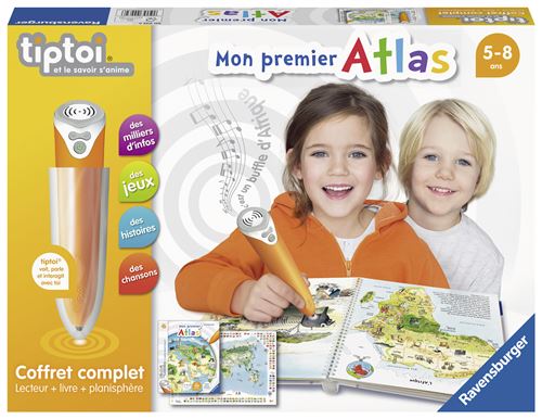 Acheter Coffret complet Ravensburger Tiptoi® Lecteur interactif avec Livre Atlas État correct - 40,87 € Coffret complet Ravensburger Tiptoi® Lecteur interactif avec Livre Atlas État correct - Ravensburger reconditionné disponible sur Fnac
