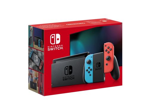 Console Nintendo Switch avec paire de Joy-Con Rouge et Bleu Neon V2 État correct - Nintendo reconditionné disponible sur Fnac