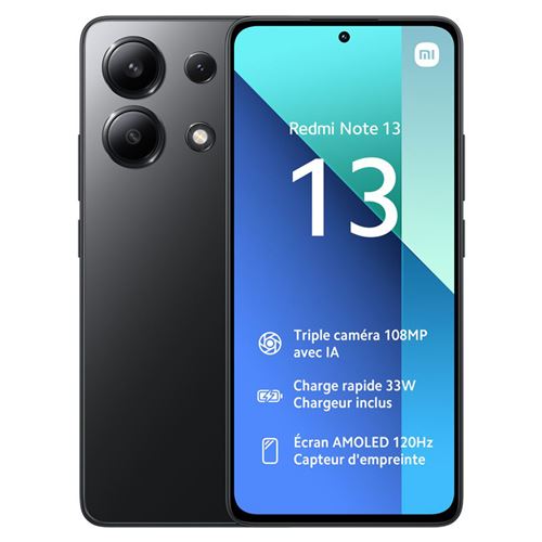 Xiaomi Redmi Note 13 4G 6 Go 128 Go Noir État correct - N/A reconditionné disponible sur Fnac