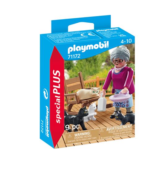 Acheter Playmobil Special Plus 71172 Grand-mère avec chats État correct - 24,67 € Playmobil Special Plus 71172 Grand-mère avec chats État correct - Playmobil reconditionné disponible sur Fnac
