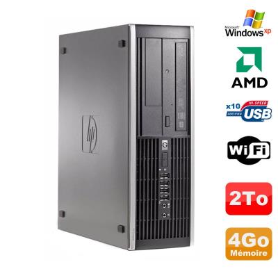 Pc hp compaq 6005 pro sff amd 3ghz 4go ddr3 2to sata graveur wifi windows xp État correct - Hewlett-Packard reconditionné disponible sur Fnac
