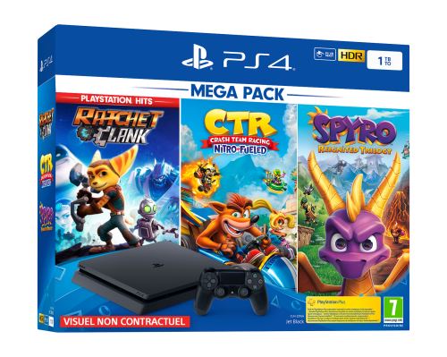 Acheter Playstation 4 Sony 1 To Noir + Crash Team Racing + Spyro État correct - 230,00 € Playstation 4 Sony 1 To Noir + Crash Team Racing + Spyro État correct - Sony reconditionné disponible sur Fnac