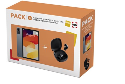 Tablette Tactile Xiaomi Redmi Pad SE 11"" 256 Go Gris graphite + Ecouteurs Redmi Buds 6 Play État correct - Xiaomi reconditionné disponible sur Fnac