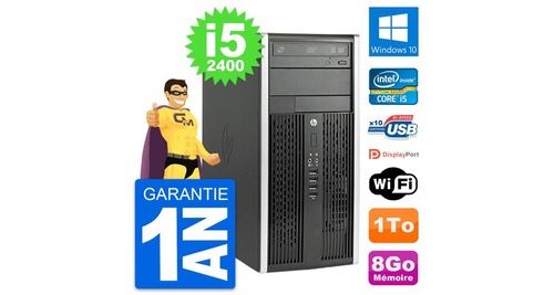 Pc tour hp compaq pro 6200 cmt intel i5-2400 ram 8go disque 1to windows 10 wifi État correct - N/A reconditionné disponible sur Fnac