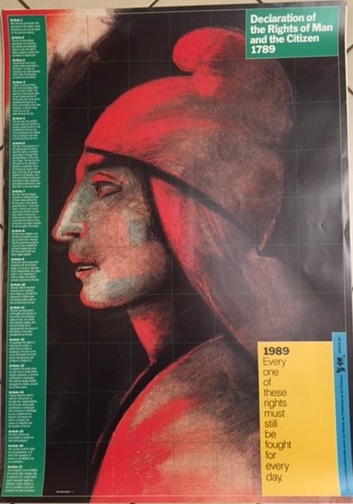 ARTIS 89 Droits de l'Homme et du Citoyen - 60x84 cm - AFFICHE / POSTER État correct - N/A reconditionné disponible sur Fnac