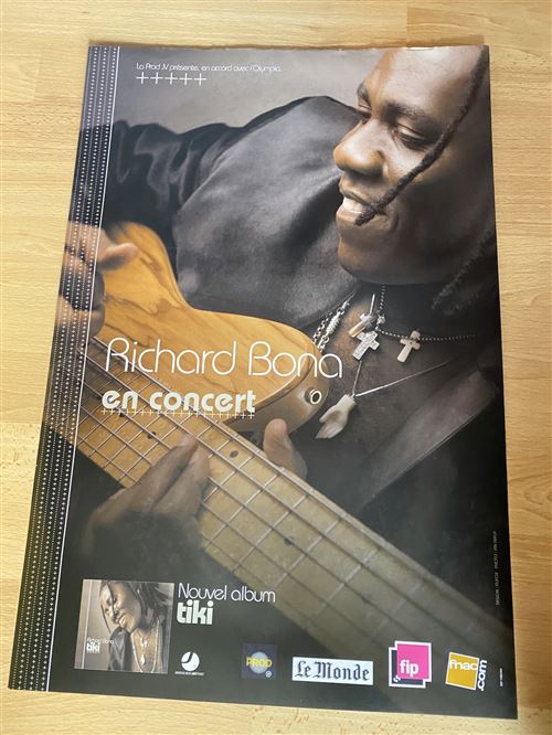 Richard Bona - En Concert - Tiki - 40x60cm - Affiche État correct - N/A reconditionné disponible sur Fnac