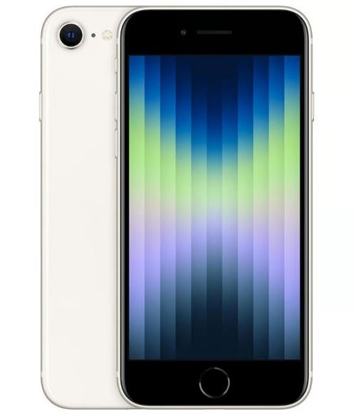 Apple iPhone SE 2022 64 Go 6,1 Blanc Reconditionné avec batterie neuve État correct - N/A reconditionné disponible sur Fnac