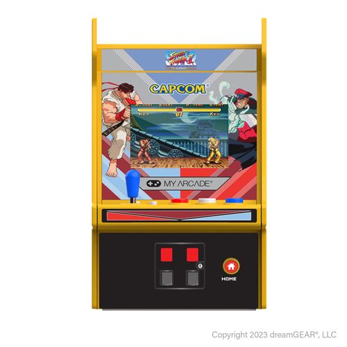 Console rétrogaming Just For Games Micro Player PRO Super Street Fighter II Blanc et Orange État correct - Just For Games reconditionné disponible sur Fnac