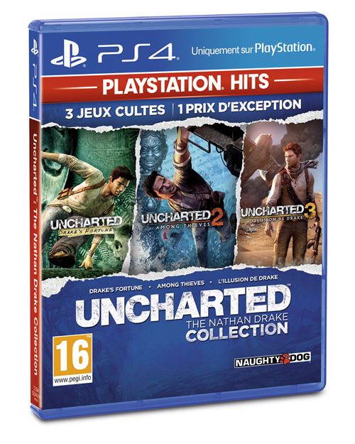 Acheter Uncharted The Nathan Drake Collection PS4 Hits État correct - 12,36 € Uncharted The Nathan Drake Collection PS4 Hits État correct - Sony reconditionné disponible sur Fnac
