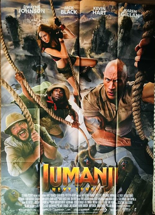 Affiche de Cinéma Originale - Jumanji next level - 2019 - Karen Gillan - 116x158cm État correct - N/A reconditionné disponible sur Fnac