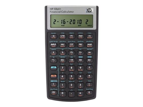 HP 10bII+ - Calculatrice financière - 12 chiffres - pile État correct - Hewlett-Packard reconditionné disponible sur Fnac