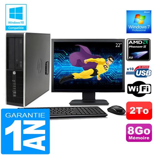 Acheter Pc hp compaq 6005 pro sff amd phenom ii ram 8go disque 2 to wifi w7 ecran 22' État correct - 289,00 € Pc hp compaq 6005 pro sff amd phenom ii ram 8go disque 2 to wifi w7 ecran 22' État correct - Hewlett-Packard reconditionné disponible sur Fnac