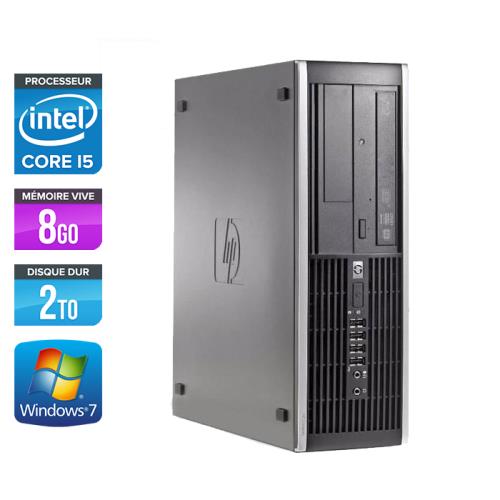 Unité centrale HP Elite 8300 SFF - Noir - Intel Core i5-3470 / 3.20 GHz - RAM 8 Go - HDD 2 To - DVDRW - Gigabit Ethernet - Windows 7 Professionnel État correct - Hewlett-Packard reconditionné disponible sur Fnac