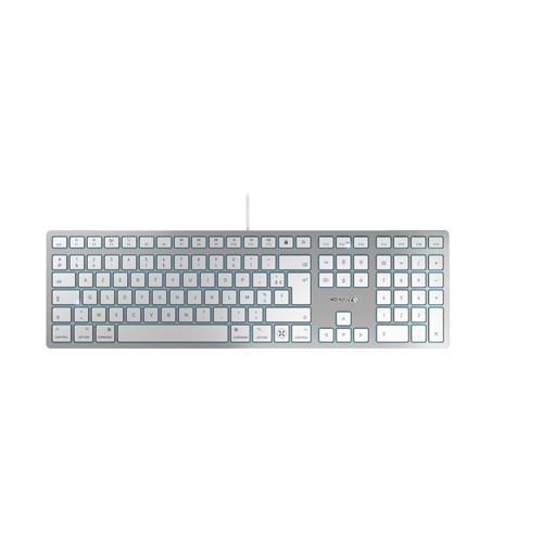 Clavier chiclet filaire Azerty Cherry KC 6000 C pour Mac Blanc Argent État correct - N/A reconditionné disponible sur Fnac