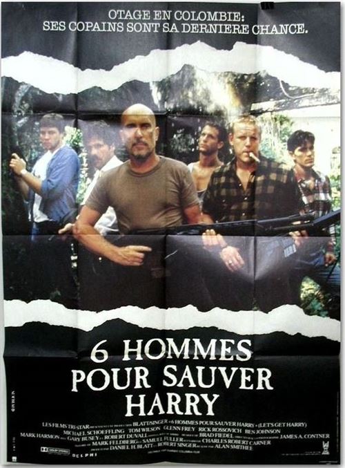 Affiche de Cinéma Originale - 6 Hommes pour sauver Harry - 1986 - Robert Duval - 116x156cm État correct - N/A reconditionné disponible sur Fnac
