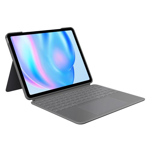 Etui clavier Logitech Combo Touch Gris pour iPad Air 13"" M2 et M3 2024 et 2025 État correct - Logitech reconditionné disponible sur Fnac
