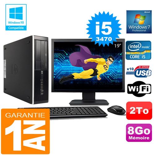 Acheter Pc hp compaq 8300 sff core i5-3470 ram 8go disque 2 to wifi w7 ecran 19' État correct - 269,00 € Pc hp compaq 8300 sff core i5-3470 ram 8go disque 2 to wifi w7 ecran 19' État correct - Hewlett-Packard reconditionné disponible sur Fnac