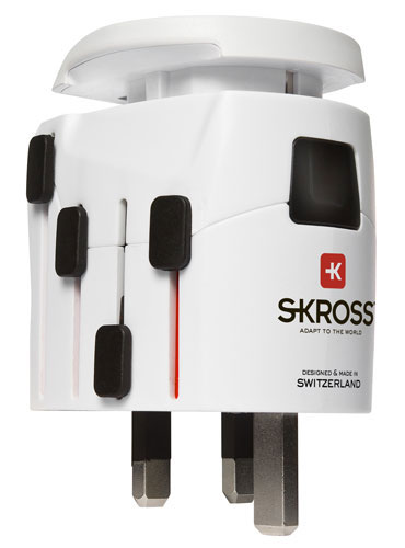 Adaptateur de voyage universel Skross Pro Monde Blanc État correct - Skross reconditionné disponible sur Fnac