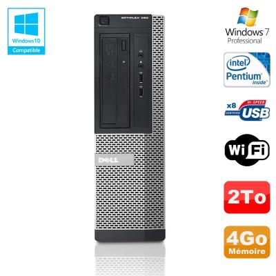 Pc dell optiplex 390 dt g630 2.7ghz 4go 2to graveur dvd wifi hdmi win 7 pro État correct - Dell reconditionné disponible sur Fnac