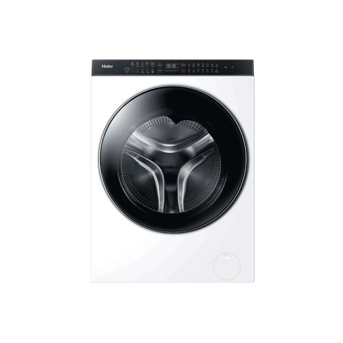 Haier HWD100-BD1499U1 - Machine à laver séchante - WiFi - largeur : 70.1 cm - profondeur : 46 cm - hauteur : 98.5 cm - chargement frontal - 66 litres - 10 kg - 1400 tours/min - blanc/noir État correct - Haier reconditionné disponible sur Fnac
