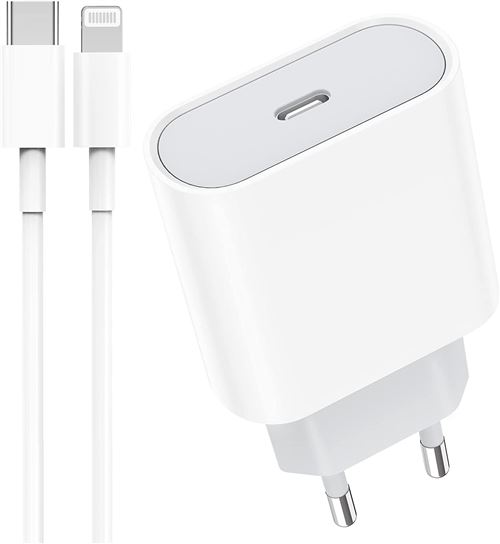 Acheter Chargeur USB C 20w chargeur secteur ultra rapide type C adaptateur mural + câble type C vers lightning 1 m compatible iPhone APPLE État correct - 10,90 € Chargeur USB C 20w chargeur secteur ultra rapide type C adaptateur mural + câble type C vers lightning 1 m compatible iPhone APPLE État correct - N/A reconditionné disponible sur Fnac
