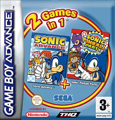 2 En 1 : Sonic Advance + Sonic Pinball Party État correct - THQ France reconditionné disponible sur Fnac