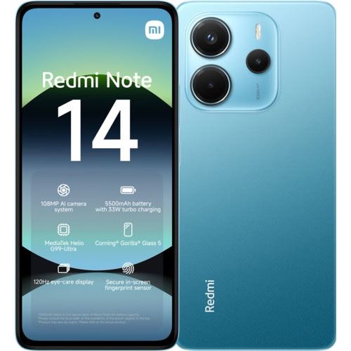 Acheter XIAOMI REDMI NOTE 14 4G 6/128GB OCEAN BLUE État correct - 159,54 € XIAOMI REDMI NOTE 14 4G 6/128GB OCEAN BLUE État correct - Xiaomi reconditionné disponible sur Fnac