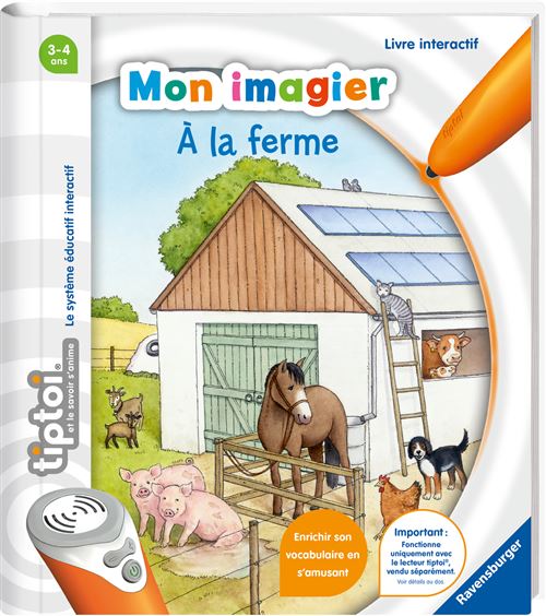 Livre interactif Ravensburger Tiptoi® Mon imagier A la ferme État correct - Ravensburger reconditionné disponible sur Fnac