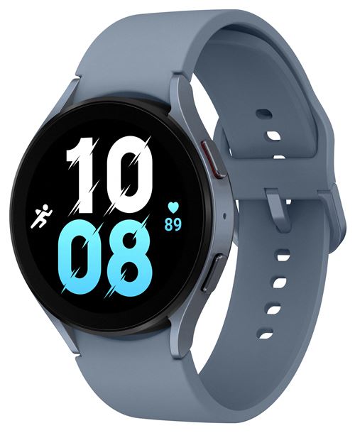 Samsung Galaxy Watch5 - 44 mm - saphir - montre intelligente avec bande sport - affichage 1.4"" - 16 Go - LTE, NFC, Wi-Fi, Bluetooth - 4G - 33.5 g État correct - Samsung reconditionné disponible sur Fnac