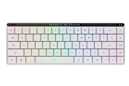 Clavier gaming mécanique sans fil Azerty Asus ROG Falchion RX Low Profile Blanc État correct - Asus reconditionné disponible sur Fnac