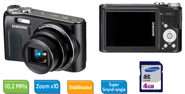Samsung WB510 Noir + Carte SDHC 4 Go