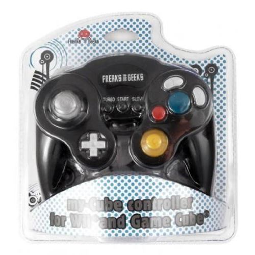 Manette Nintendo Wii et Game Cube filaire Freaks And Geeks my-Cube Noir État correct - N/A reconditionné disponible sur Fnac
