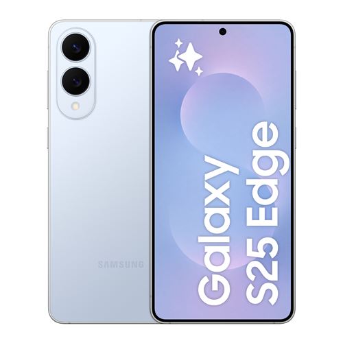 Smartphone Samsung Galaxy S25 Edge 6,7"" 5G Nano SIM 256 Go Bleu clair Titane État correct - Samsung reconditionné disponible sur Fnac