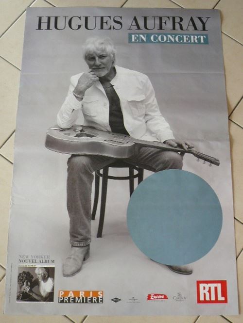Hugues AUFRAY - 80x120 cm - AFFICHE / POSTER État correct -  reconditionné disponible sur Fnac