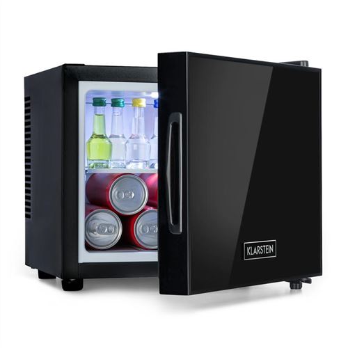 Mini frigo - Klarstein Frosty - Réfrigérateur bar - 10L - CEE A - 33 dB - Eclairage LED - Noir État correct - Klarstein reconditionné disponible sur Fnac