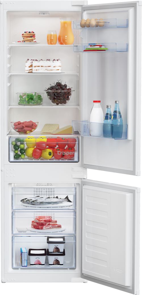 Acheter BEKO Réfrigérateur congélateur encastrable BCHA275K41SN, 262 L, Semi No Frost, Glissières État correct - 326,99 € BEKO Réfrigérateur congélateur encastrable BCHA275K41SN, 262 L, Semi No Frost, Glissières État correct - Beko reconditionné disponible sur Fnac