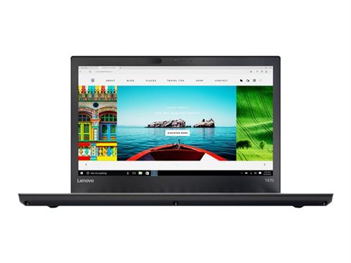 Lenovo ThinkPad T470 20JM - Intel Core i5 - 6300U / jusqu'à 3 GHz - vPro - Win 7 Pro 64 bits (comprend Licence Windows 10 Pro 64 bits) - HD Graphics 520 - 8 Go RAM - 512 Go SSD TCG Opal Encryption 2, NVMe - 14"" IPS 1920 x 1080 (Full HD) - Gigabit Etherne État correct - Lenovo reconditionné disponible sur Fnac