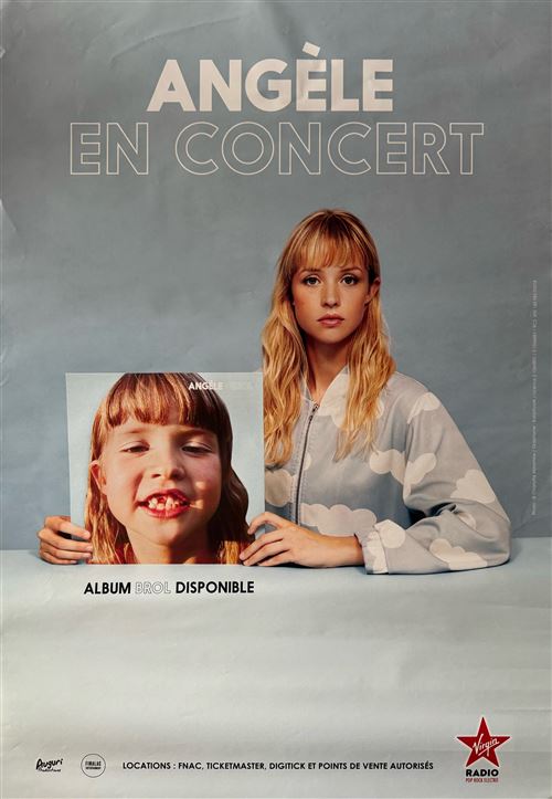 Acheter Affiche - Angèle - En Concert - Brol - 67x98cm État correct - 29,99 € Affiche - Angèle - En Concert - Brol - 67x98cm État correct - N/A reconditionné disponible sur Fnac