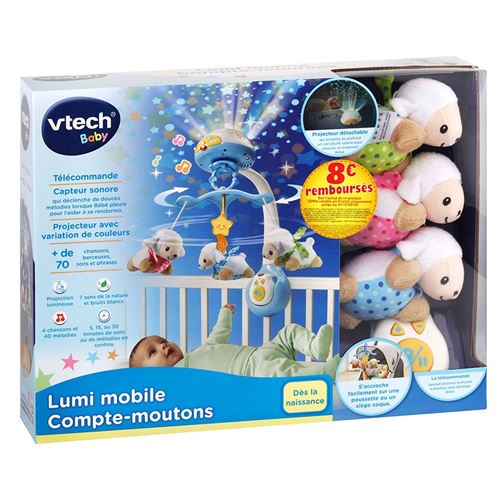 Jouet interactif Vtech Baby Lumi Mobile Compte-Moutons Bleu État correct - VTech Baby reconditionné disponible sur Fnac