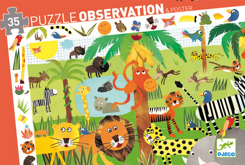 Puzzle Djeco Jungle 35 pièces État correct - Djeco reconditionné disponible sur Fnac