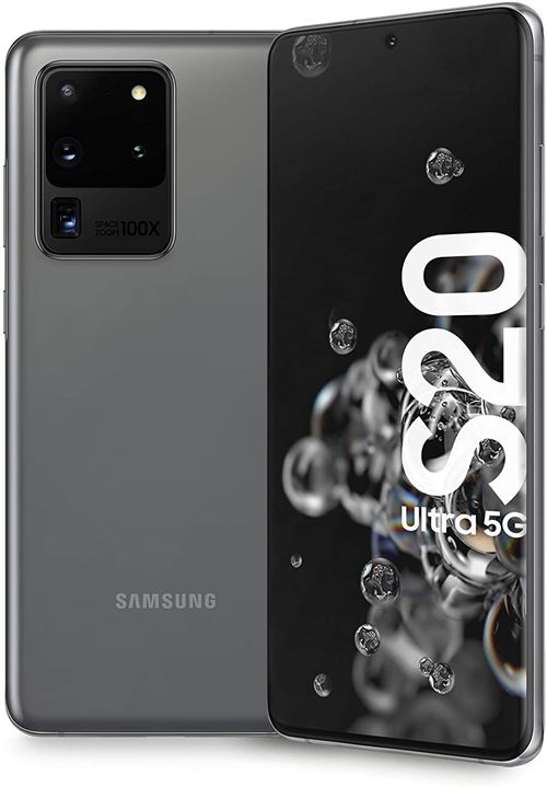 SAMSUNG G988 S20 Ultra Galaxy 5G 128GB 12GB RAM DS Cosmic Grey EU État correct - Samsung reconditionné disponible sur Fnac