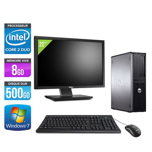Acheter Ordinateur Dell Optiplex 780 Desktop + Ecran 22'' - Gris - Intel Core 2 Duo E7500 / 2.93 GHz - RAM 8Go - HDD 500 Go - DVD - Gigabit Ethernet - Windows 7 Professionnel État correct - 179,00 € Ordinateur Dell Optiplex 780 Desktop + Ecran 22'' - Gris - Intel Core 2 Duo E7500 / 2.93 GHz - RAM 8Go - HDD 500 Go - DVD - Gigabit Ethernet - Windows 7 Professionnel État correct - Dell reconditionné disponible sur Fnac