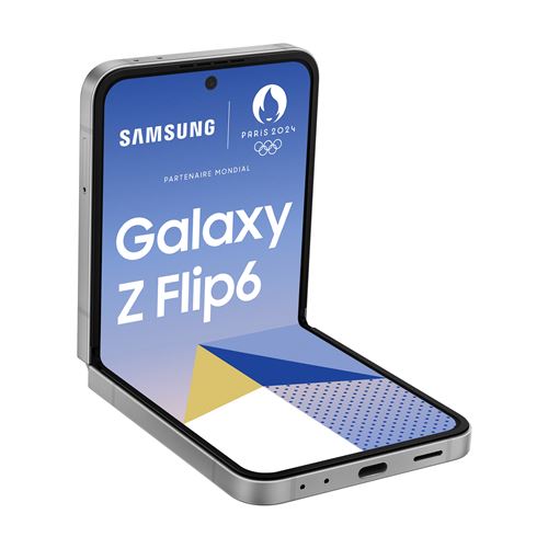 Samsung Galaxy Z Flip6 SM-F741B 17 cm (6.7"") Double SIM Android 14 5G USB Type-C 12 Go 512 Go 4000 mAh Argent État correct - Samsung reconditionné disponible sur Fnac