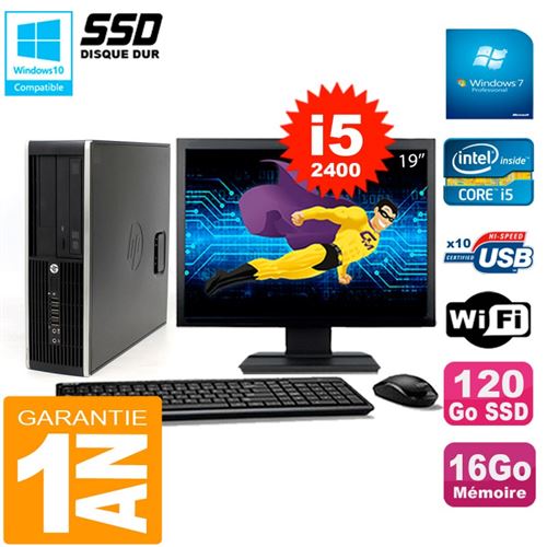 Acheter Pc hp compaq 8300 sff ecran 19' core i5-2400 ram 16go disque 120 go ssd wifi w7 État correct - 239,00 € Pc hp compaq 8300 sff ecran 19' core i5-2400 ram 16go disque 120 go ssd wifi w7 État correct - Hewlett-Packard reconditionné disponible sur Fnac