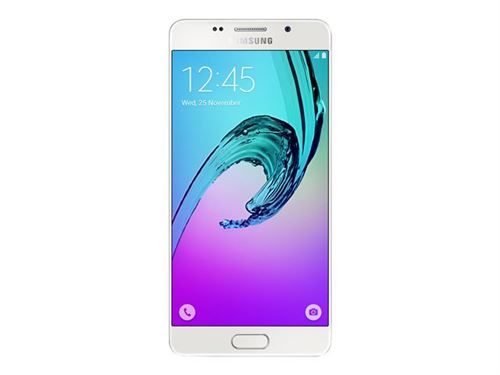 Samsung Galaxy A5 (2016) - 4G smartphone - RAM 2 Go / Mémoire interne 16 Go - microSD slot - écran OEL - 5.2"" - 1920 x 1080 pixels - rear camera 13 MP - front camera 5 MP - blanc État correct - Samsung reconditionné disponible sur Fnac