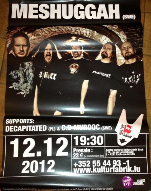Meshuggah - 60x80 cm - AFFICHE / POSTER État correct - N/A reconditionné disponible sur Fnac