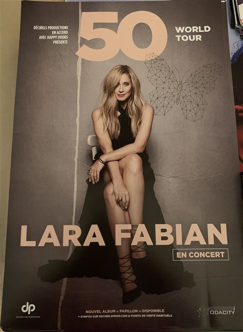 Lara FABIAN - 50 World Tour - 40x60cm - Affiche État correct - N/A reconditionné disponible sur Fnac