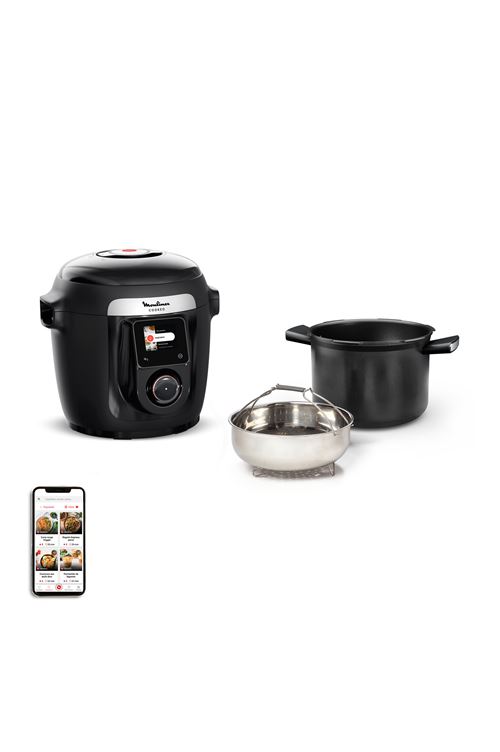 Multicuiseur Moulinex Multicuiseur intelligent haute pression Cookeo CE952810 1600 W Noir État correct - Moulinex reconditionné disponible sur Fnac