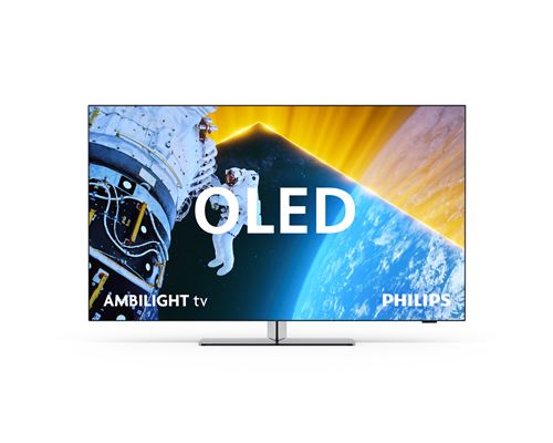 TV OLED Ambilight Philips 65OLED849 164 cm 4K UHD Google TV Métal satiné État correct - Philips reconditionné disponible sur Fnac