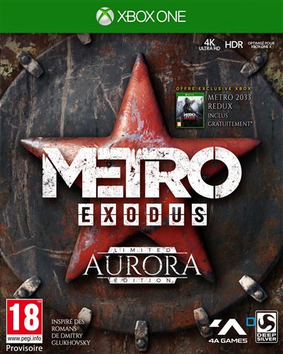 Acheter Metro Exodus Aurora Edition Limitée Xbox One État correct - 52,25 € Metro Exodus Aurora Edition Limitée Xbox One État correct - Koch Media reconditionné disponible sur Fnac